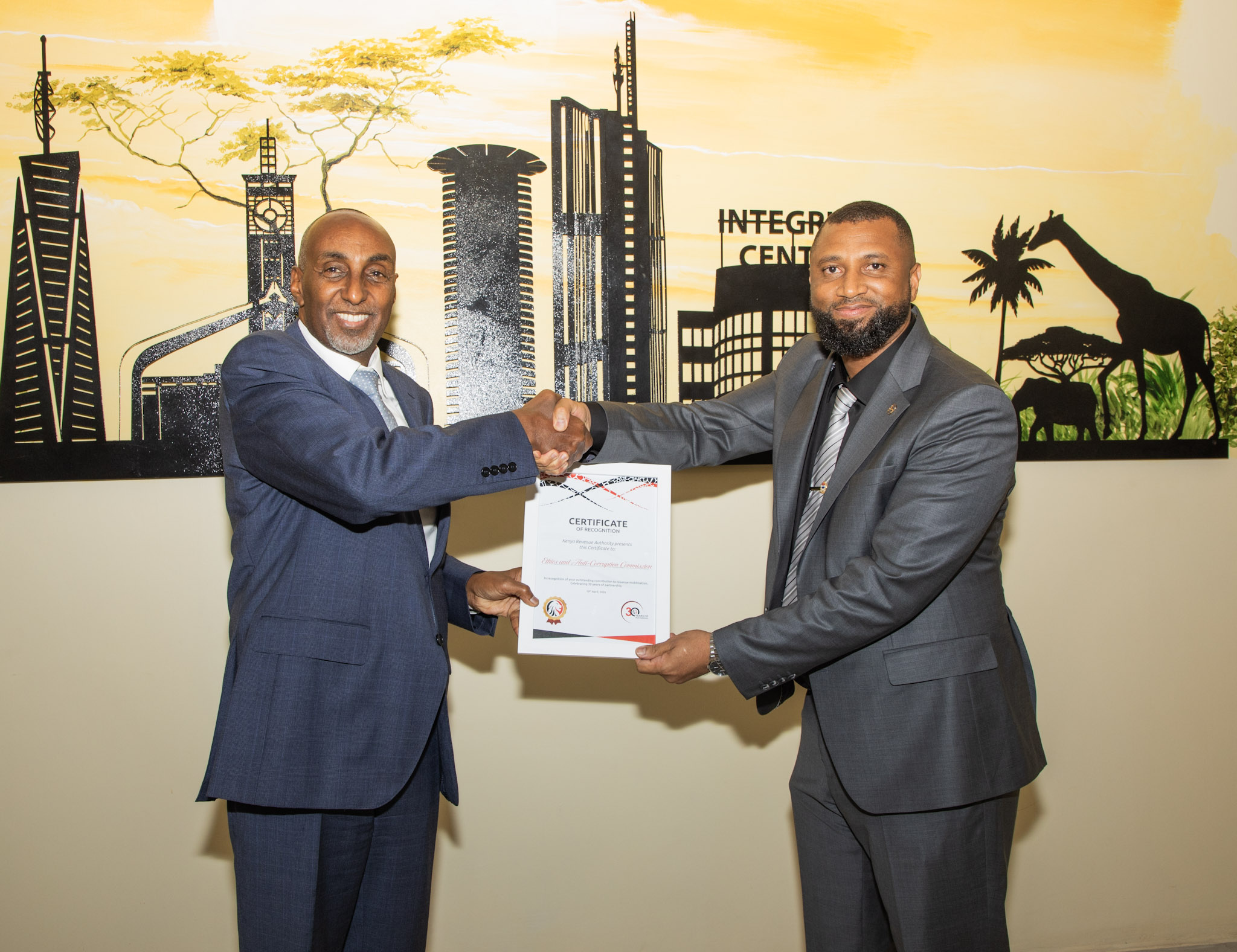EACC recognised for outstanding contribution to revenue collection