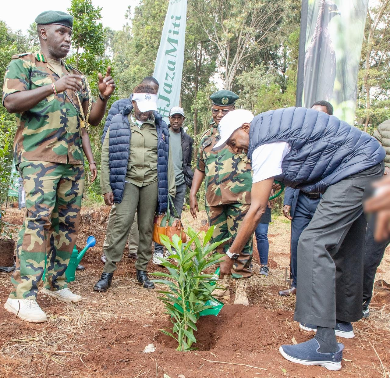 EACC leads tree planting exercise on recovered Karura Forest land