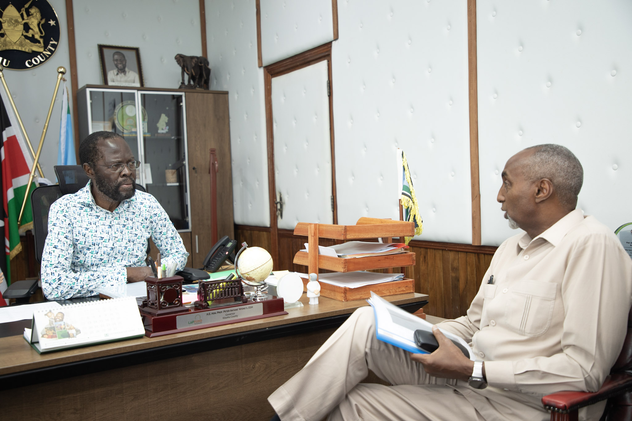 CEO Pays Courtesy Call on Kisumu County Governor